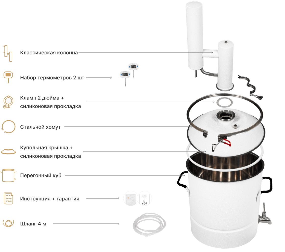 Купить самогонный аппарат Теплосталь от производителя